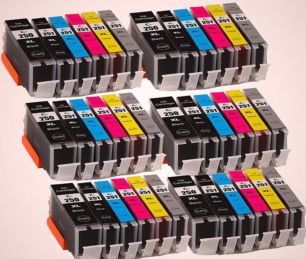 36P Printer Ink Tank +chip for PGI-250 CLI-251 Canon iP8720 MG7520 MG7120 MG6320
