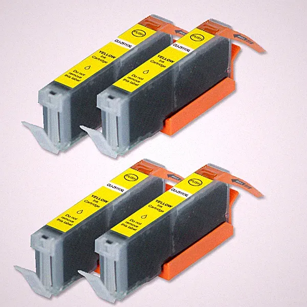 4 YELLOW Quality Printer Ink for Canon CLI-251 CLI-251XL MG6620 MX922 iX6820