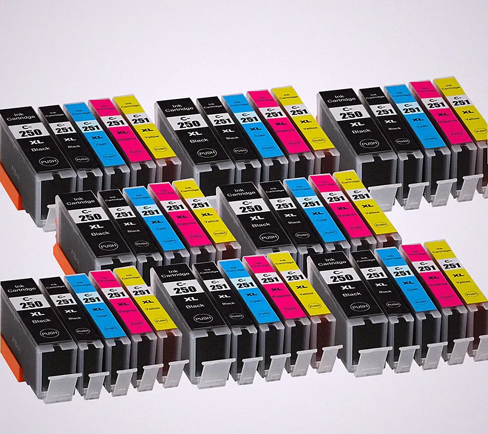 40PK PGI250 CLI251 XL Printer Ink Replacment for Canon MG5420 iX6820 MG5522