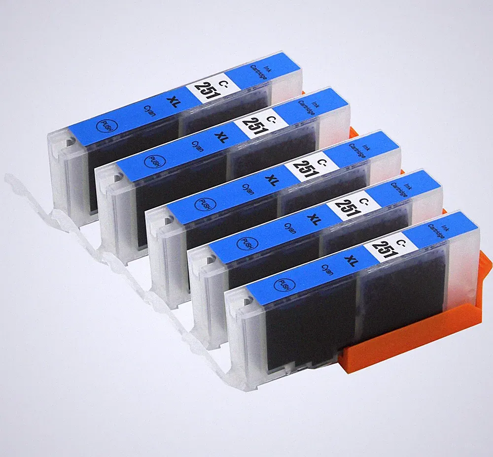5P XL CYAN Printer Ink for Canon CLI-251 CLI-251C MG5420 MG5520 MX722 MX922