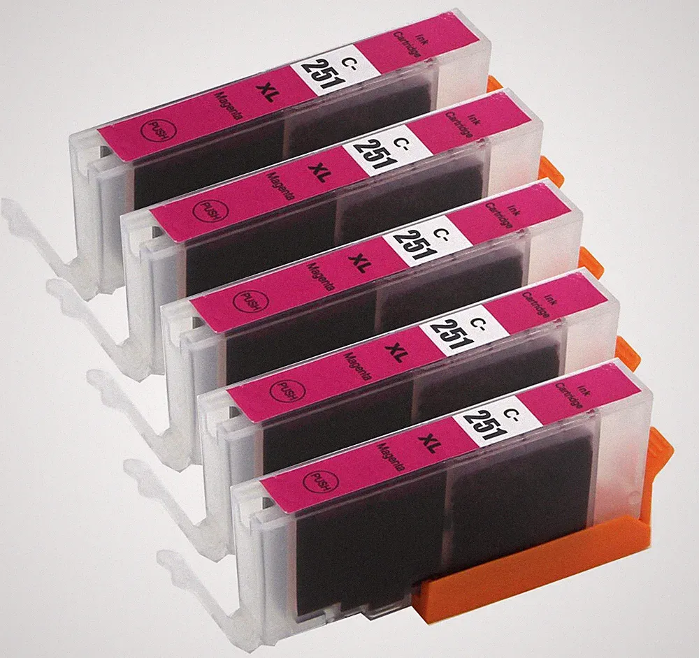 5P XL MAGENTA Printer Ink for Canon CLI-251 CLI-251M MG5420 MG5520 MX722 MX922