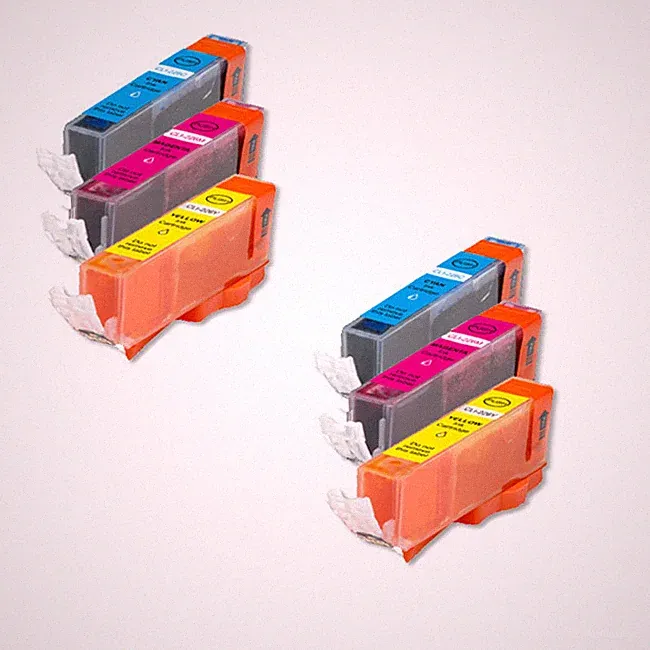 6 COLOR Ink Set + Chip for Canon CLI-251 CLI-251XL Photo MG5520 MG6620 MG5620