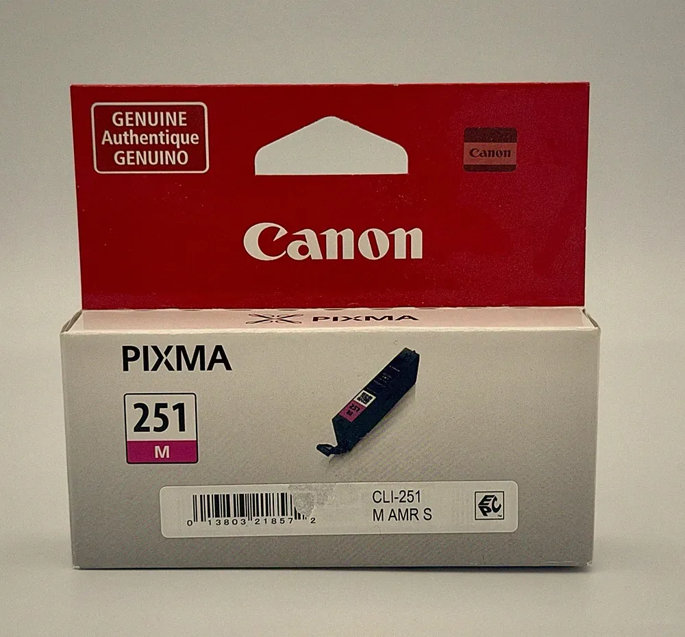 CANON PIXMA 251 Magenta Printer Ink Cartridge CLI 251M Genuine OEM NEW Sealed