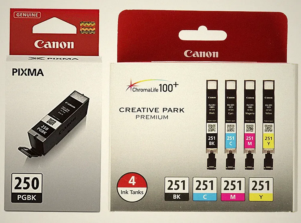Genuine Canon Printer Ink Cartridges PGI-250 CLI-251 MG5520 MG5620 MG6620