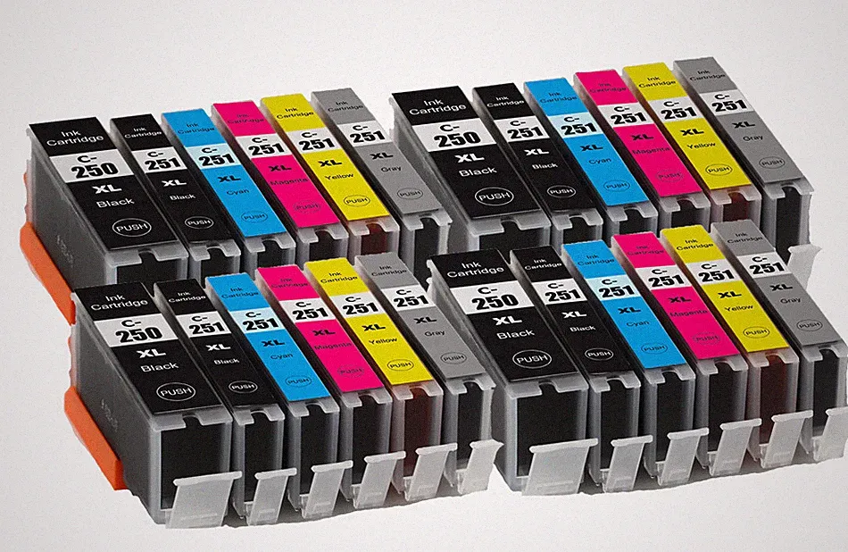 PGI-250XL CLI-251XL Printer Ink Cartridges for use in Canon MG7520 MG6320 MG7120