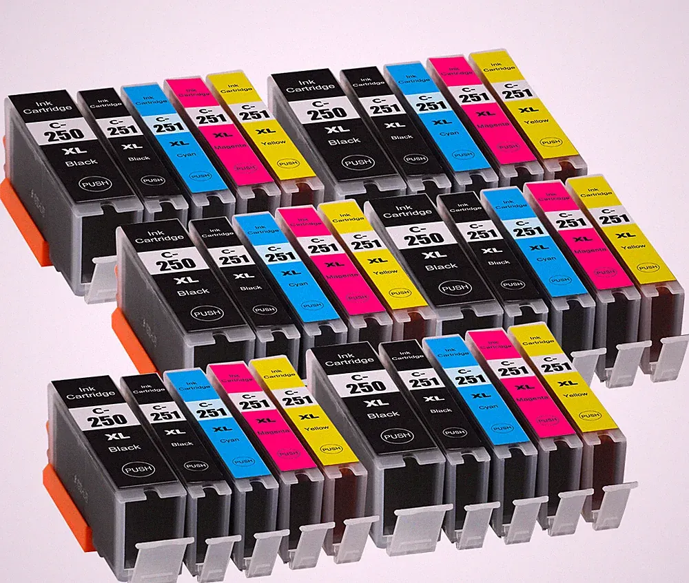 XL Ink Cartridges works for Canon PGI 250 CLI 251 MG5620 MG6620 MG6420 MX920